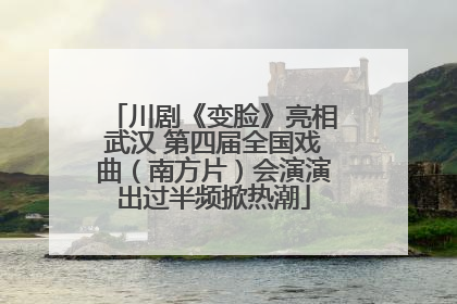 川剧《变脸》亮相武汉 第四届全国戏曲（南方片）会演演出过半频掀热潮