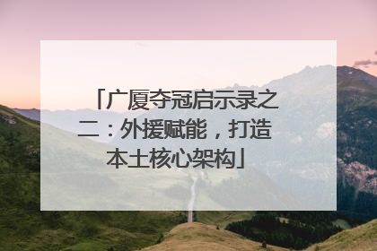 广厦夺冠启示录之二：外援赋能，打造本土核心架构