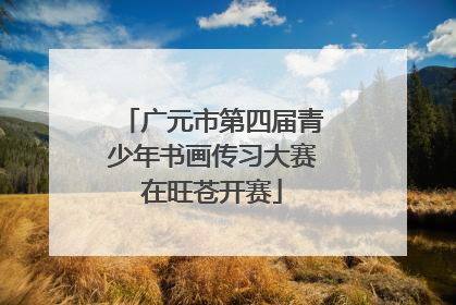 广元市第四届青少年书画传习大赛在旺苍开赛