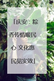庆安：粽香传情暖民心 文化惠民见实效