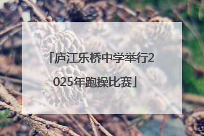 庐江乐桥中学举行2025年跑操比赛