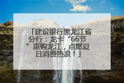 建设银行黑龙江省分行：龙卡“66节”惠购龙江，点燃夏日消费热浪！