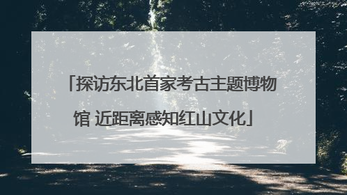 探访东北首家考古主题博物馆 近距离感知红山文化