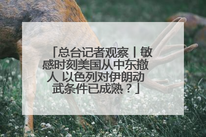 总台记者观察丨敏感时刻美国从中东撤人 以色列对伊朗动武条件已成熟？