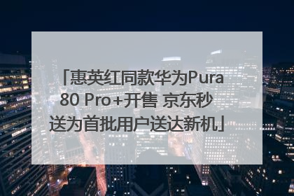 惠英红同款华为Pura 80 Pro+开售 京东秒送为首批用户送达新机