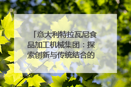 意大利特拉瓦尼食品加工机械集团：探索创新与传统结合的可能性｜西望四川