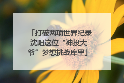 打破两项世界纪录 沈阳这位“神投大爷”梦想挑战库里