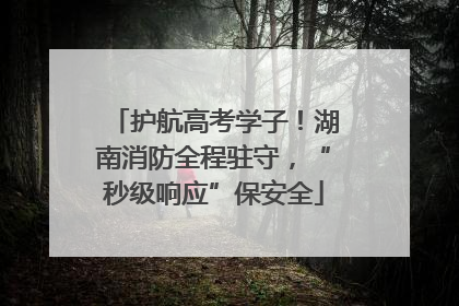 护航高考学子！湖南消防全程驻守，“秒级响应”保安全