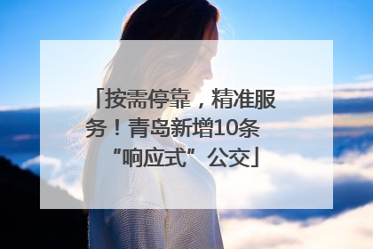 按需停靠，精准服务！青岛新增10条“响应式”公交