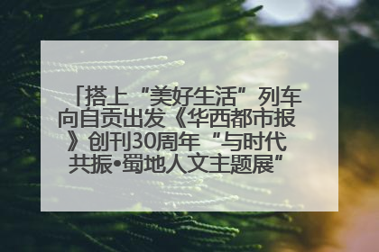 搭上“美好生活”列车向自贡出发《华西都市报》创刊30周年“与时代共振•蜀地人文主题展”5月30日开展丨美好生活有“盐”味