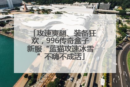 攻速爽翻、装备狂欢，996传奇盒子新服“蓝猫攻速冰雪”不嗨不成活