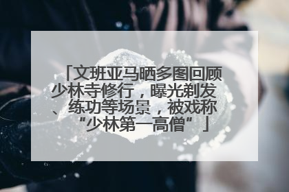 文班亚马晒多图回顾少林寺修行，曝光剃发、练功等场景，被戏称“少林第一高僧”