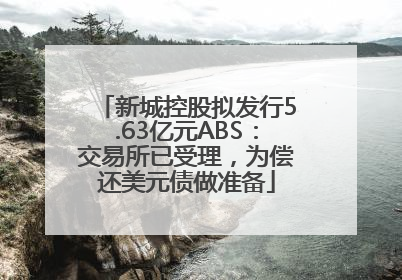 新城控股拟发行5.63亿元ABS：交易所已受理，为偿还美元债做准备