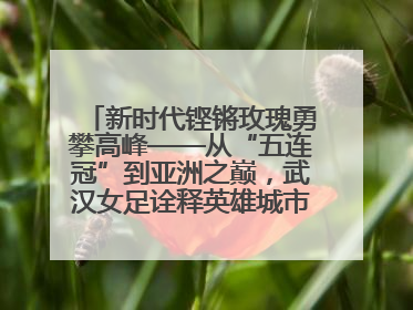 新时代铿锵玫瑰勇攀高峰——从“五连冠”到亚洲之巅，武汉女足诠释英雄城市精神特质