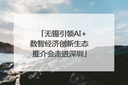 无锡引领AI+数智经济创新生态推介会走进深圳