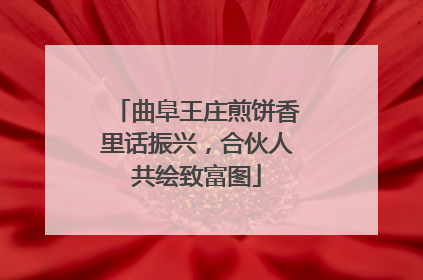 曲阜王庄煎饼香里话振兴，合伙人共绘致富图