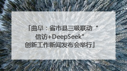 曲阜：省市县三级联动“信访+DeepSeek”创新工作新闻发布会举行