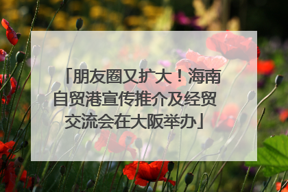 朋友圈又扩大！海南自贸港宣传推介及经贸交流会在大阪举办