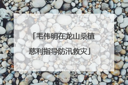 毛伟明在龙山桑植慈利指导防汛救灾