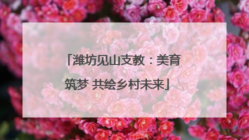 潍坊见山支教：美育筑梦 共绘乡村未来