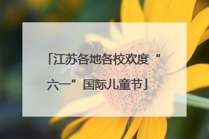 江苏各地各校欢度“六一”国际儿童节