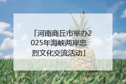 河南商丘市举办2025年海峡两岸忠烈文化交流活动