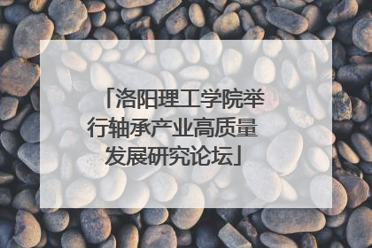 洛阳理工学院举行轴承产业高质量发展研究论坛