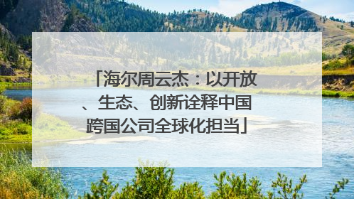 海尔周云杰：以开放、生态、创新诠释中国跨国公司全球化担当
