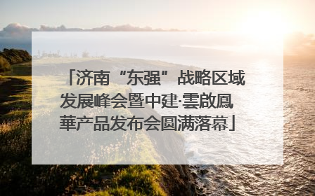 济南“东强”战略区域发展峰会暨中建·雲啟鳳華产品发布会圆满落幕