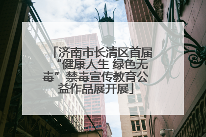 济南市长清区首届“健康人生 绿色无毒”禁毒宣传教育公益作品展开展