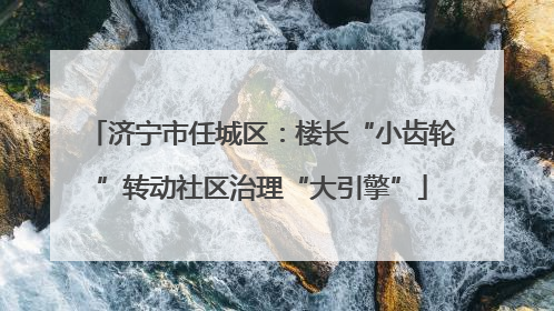 济宁市任城区：楼长“小齿轮”转动社区治理“大引擎”
