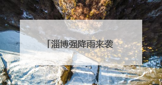 淄博强降雨来袭 高新区迅速启动雨后作业恢复市容市貌
