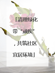清理绿化带“顽疾”，共筑社区宜居环境