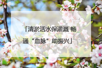 清淤活水保灌溉 畅通“血脉”助振兴