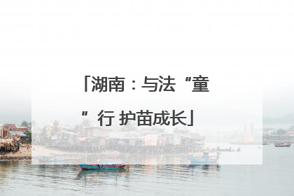 湖南：与法“童”行 护苗成长