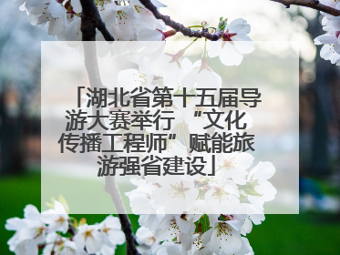 湖北省第十五届导游大赛举行 “文化传播工程师”赋能旅游强省建设