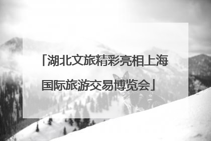 湖北文旅精彩亮相上海国际旅游交易博览会