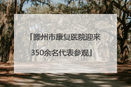 滕州市康复医院迎来350余名代表参观