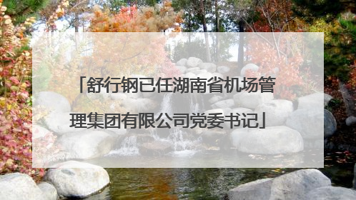 舒行钢已任湖南省机场管理集团有限公司党委书记
