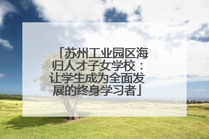 苏州工业园区海归人才子女学校：让学生成为全面发展的终身学习者
