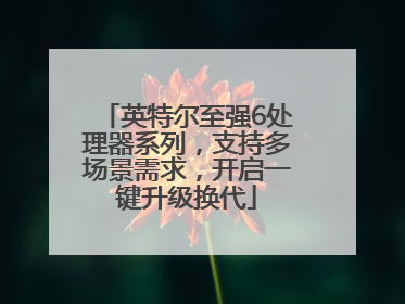 英特尔至强6处理器系列，支持多场景需求，开启一键升级换代