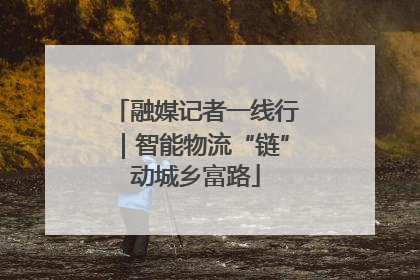 融媒记者一线行｜智能物流“链”动城乡富路
