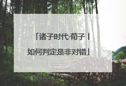诸子时代·荀子丨如何判定是非对错