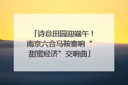 诗意田园迎端午！南京六合马鞍奏响“甜蜜经济”交响曲