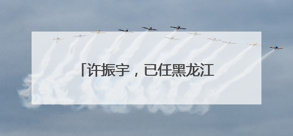 许振宇，已任黑龙江省教育厅党组书记