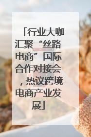 行业大咖汇聚“丝路电商”国际合作对接会，热议跨境电商产业发展