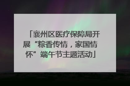 襄州区医疗保障局开展“粽香传情，家国情怀”端午节主题活动