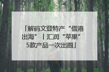 解码文登特产“借港出海”丨汇润“苹果”5款产品一次出圈