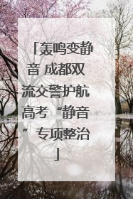 轰鸣变静音 成都双流交警护航高考“静音”专项整治