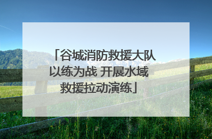 谷城消防救援大队以练为战 开展水域救援拉动演练